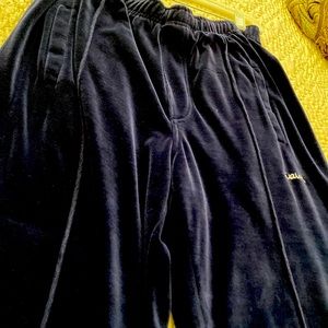 Like New Mens Navy Blue Velvet Jogging pants. Size M, by Hurley Int